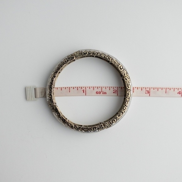 Stackable Stretch Bracelet Gold Beaded Cuff Bangle - Picture 5 of 5